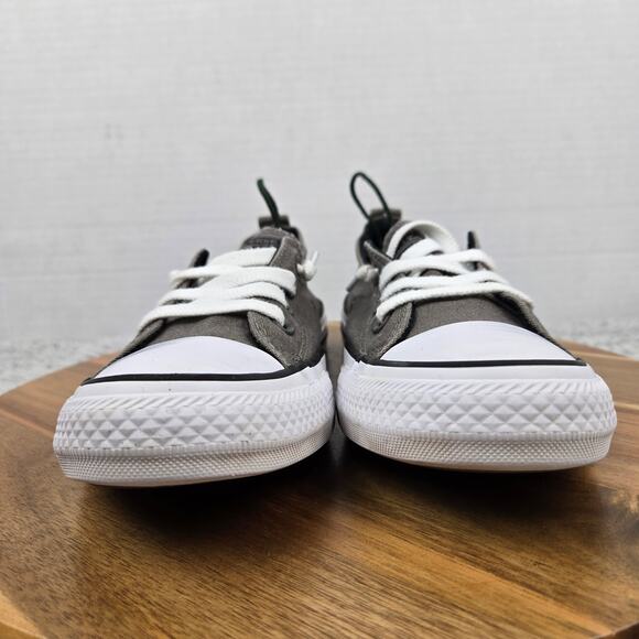 Converse Women 8 CTAS Shoreline Gray Canvas Low Top Casual Slip On Daily Sneaker - Picture 4 of 12